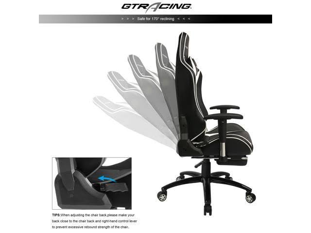 Gaming Chair with Footrest High Back Swivel F3291