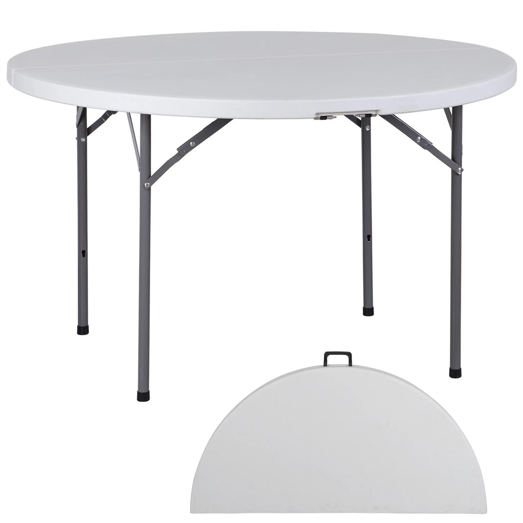 Black Round Foldable Plastic Table P4153