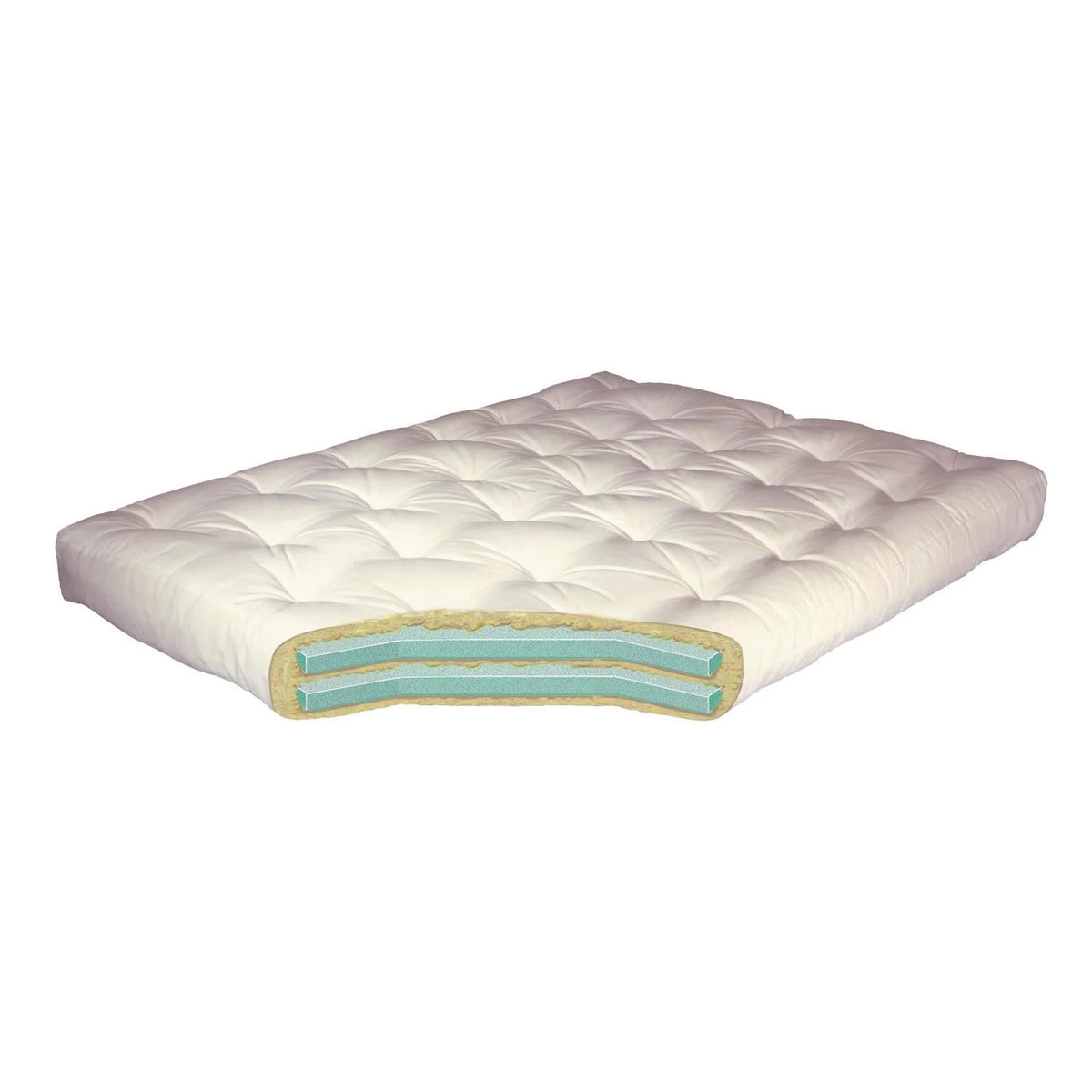 Full Sage Microfiber Cotton Futon Mattress R231849