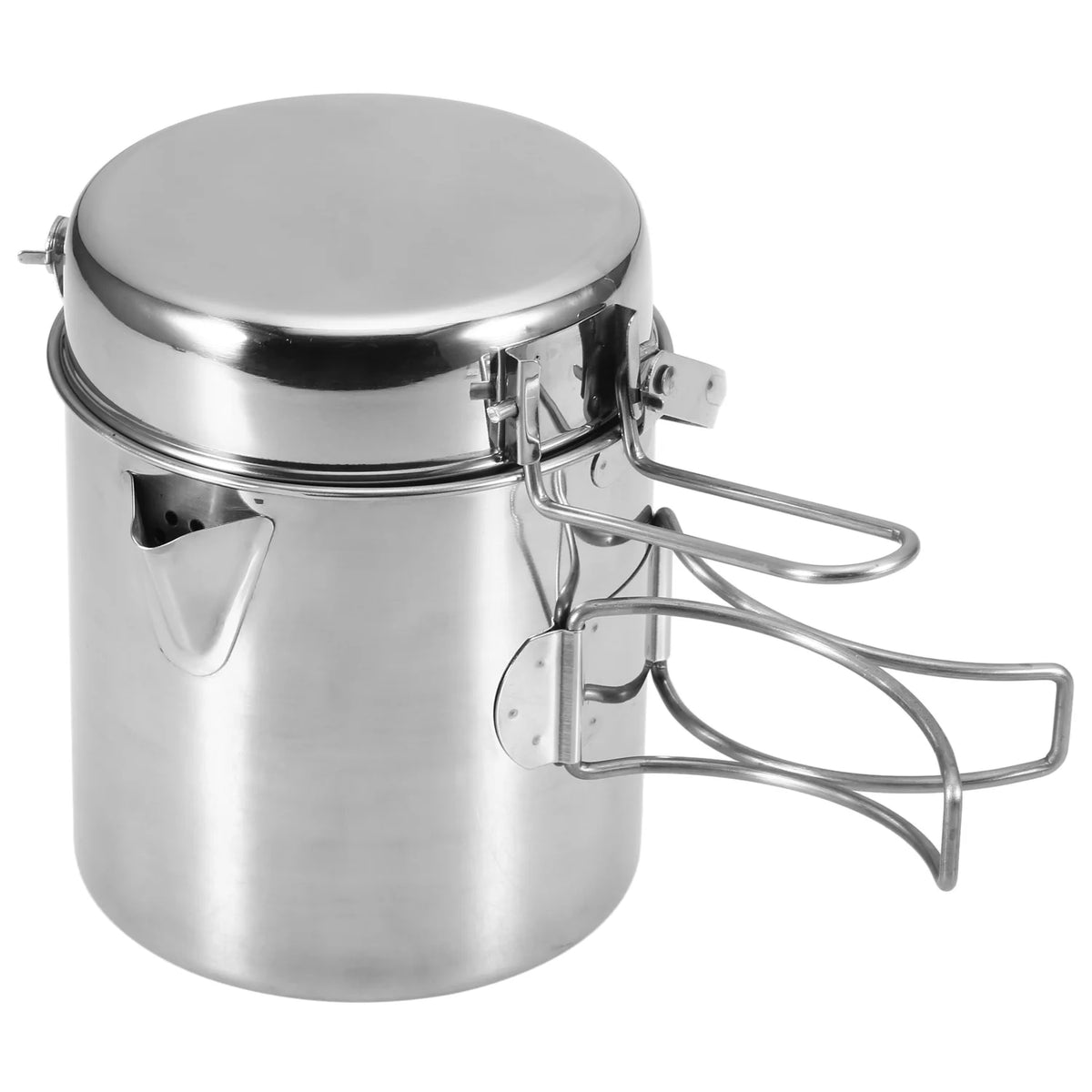 1L Stainless Steel Cooking Kettle with Foldable Handle G4192