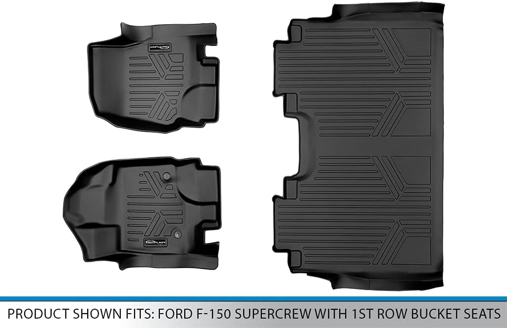 Custom Fit Floor Mats 2 Row Liner Set Black R54536