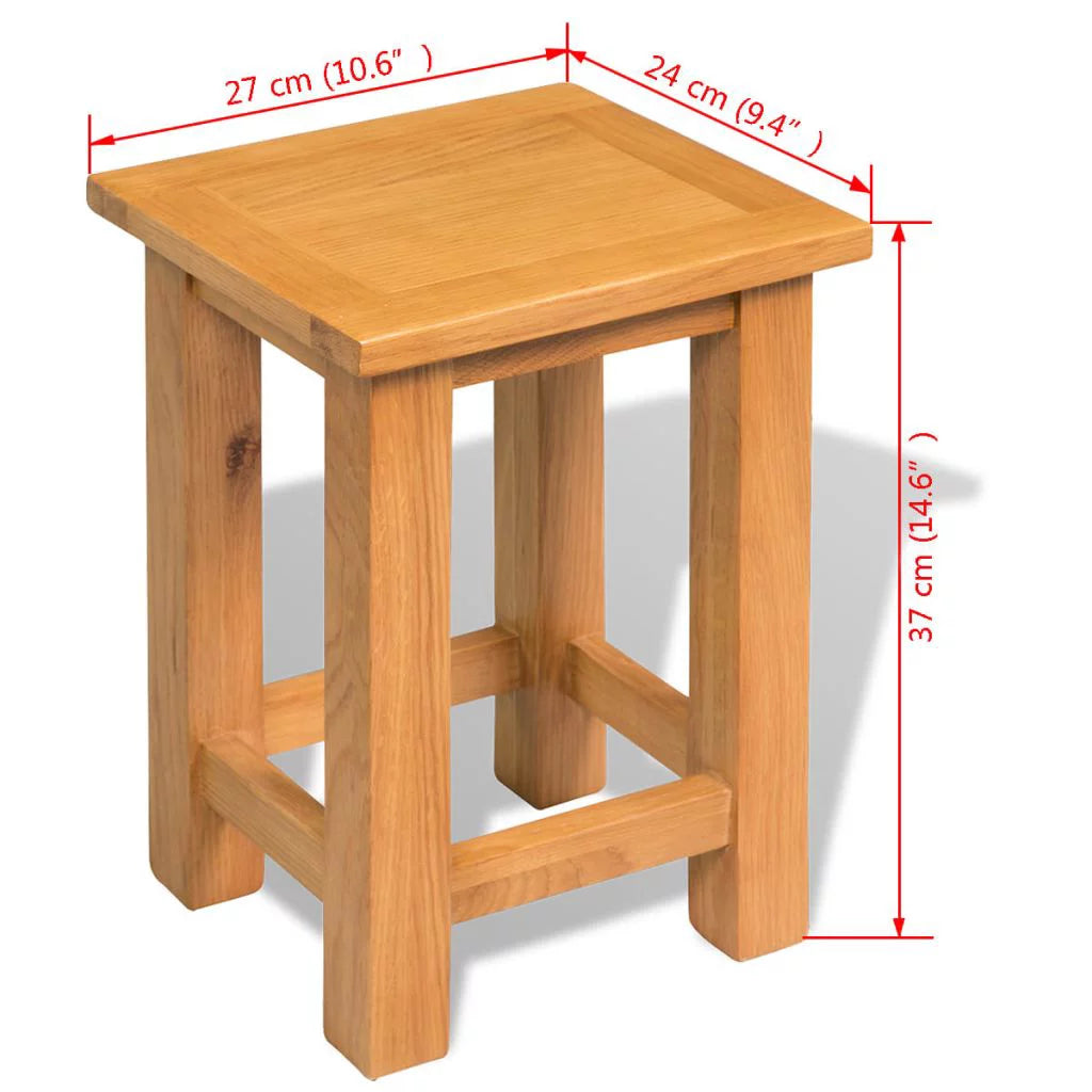 Solid Oak Wood End Table I7779