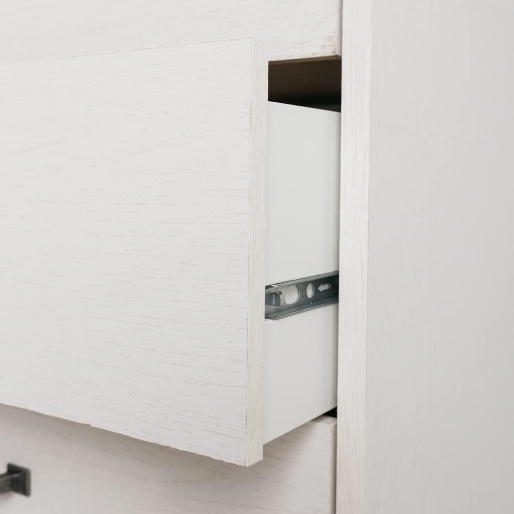 White 5 Drawer Wood Chest K4797