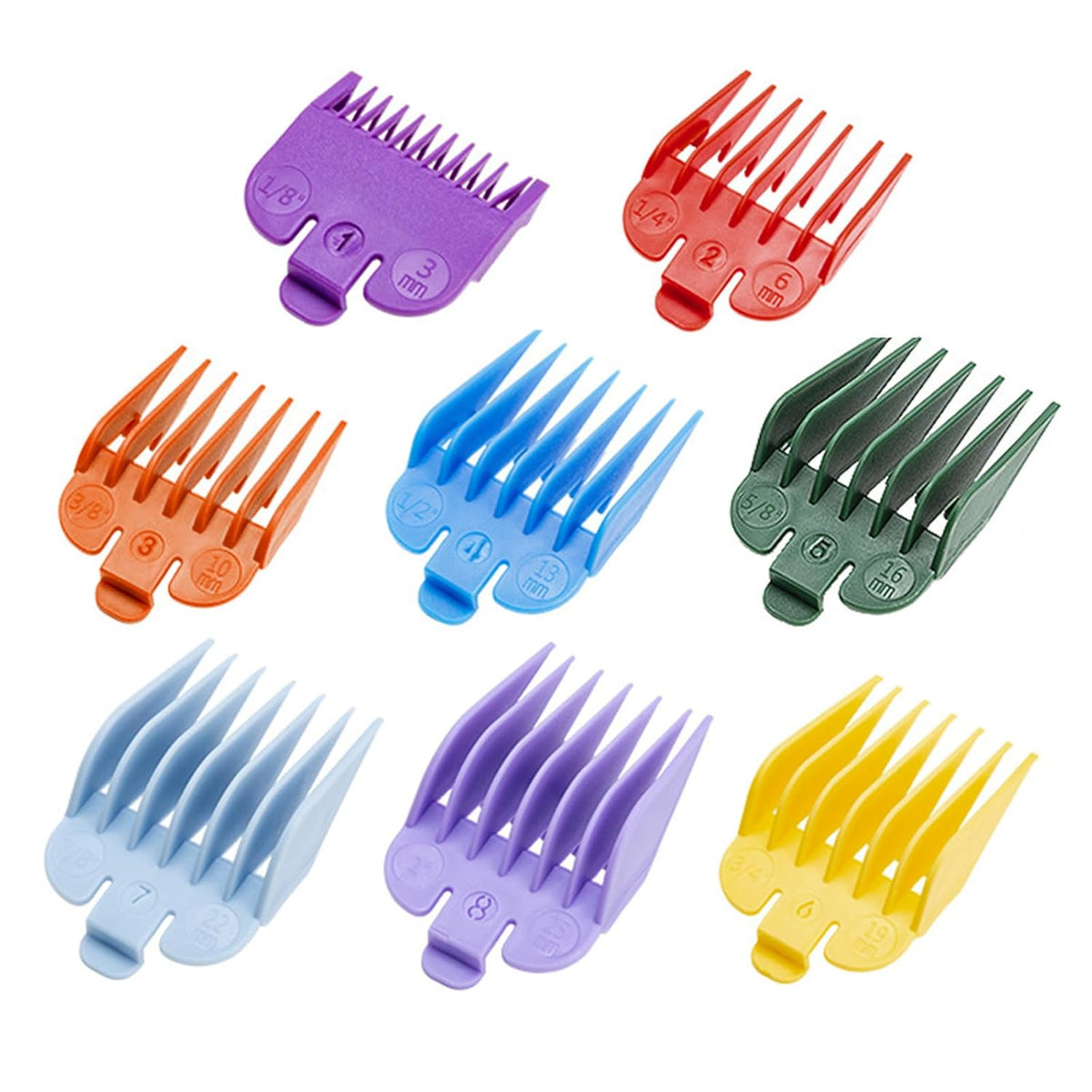 Hair Clipper Guards for Wahl Clippers from 1/8" to 1" J289457