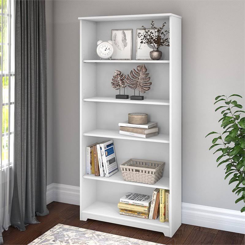 5 Shelf White Bookcase N73526