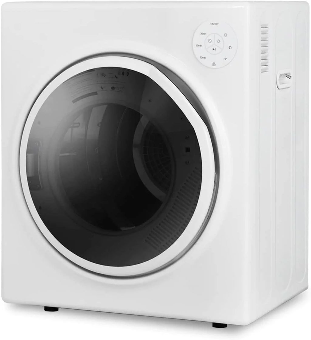 White 13lbs Portable Clothes Dryer with Stainless Steel Tub M1619