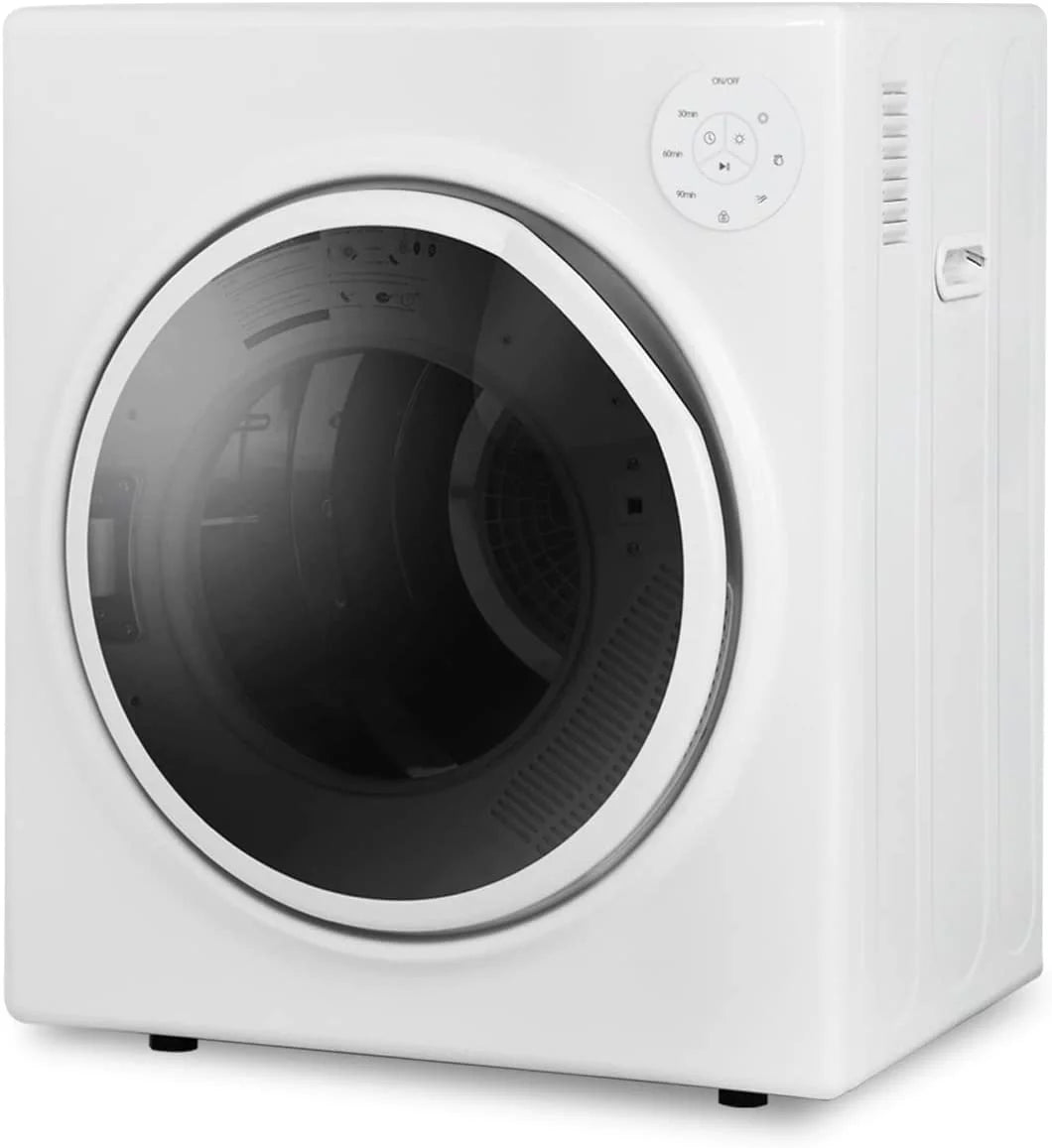 White 13lbs Portable Clothes Dryer with Stainless Steel Tub M1619
