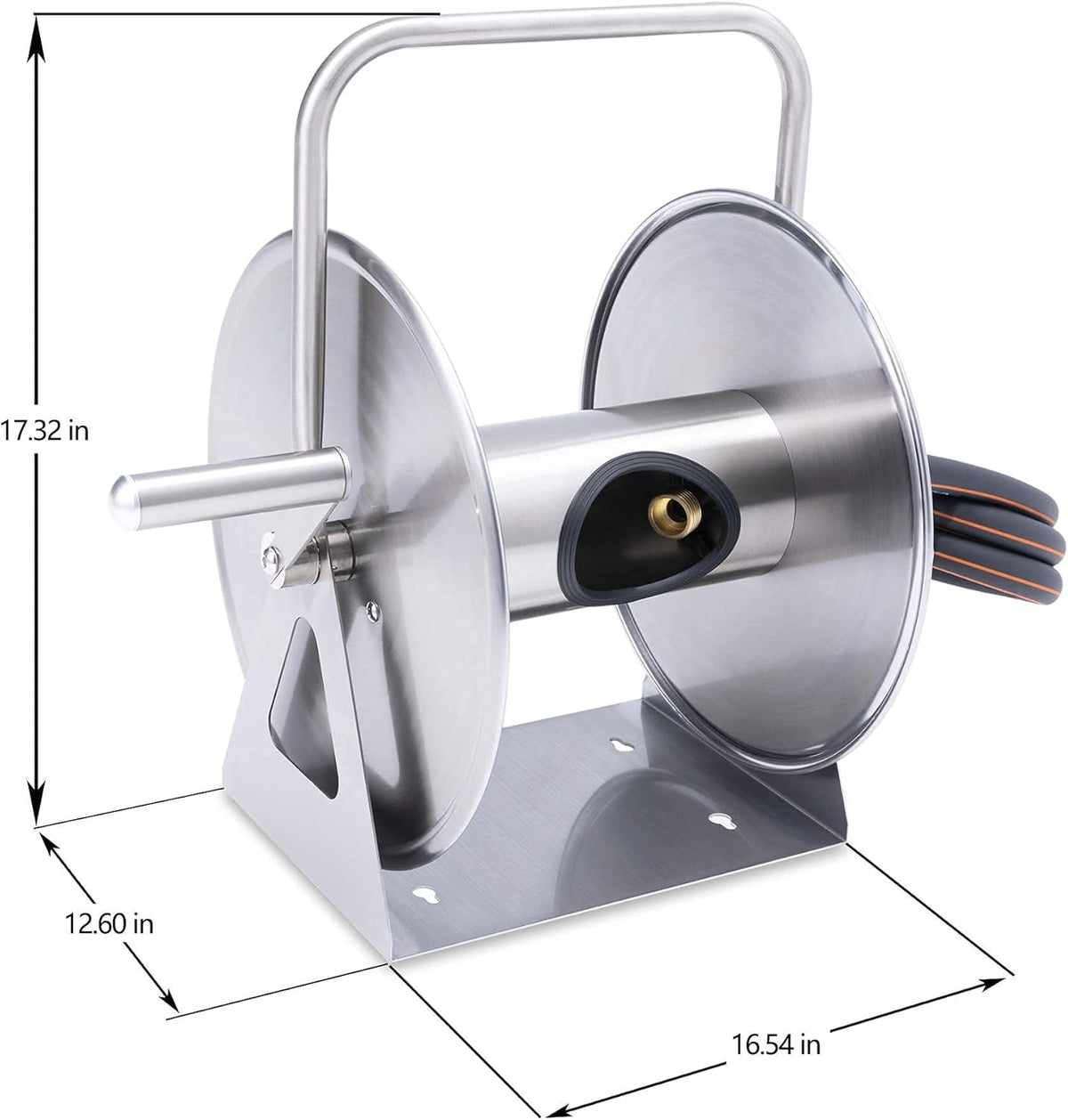 Stainless Steel Hose Reel with Crank J2547