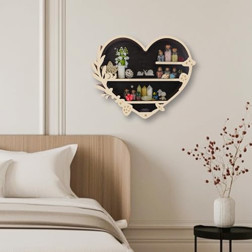 LED Mushroom Floating Shelves Crystal Shelf Display R184771