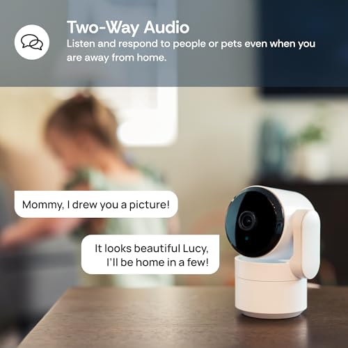 White Wi-Fi Camera with Night Vision and Two Way Audio O737
