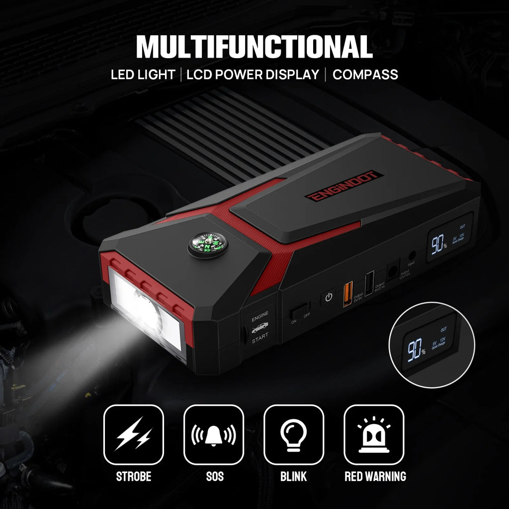 800A Peak 18000mAh 12V Jump Starter with LCD Screen L415