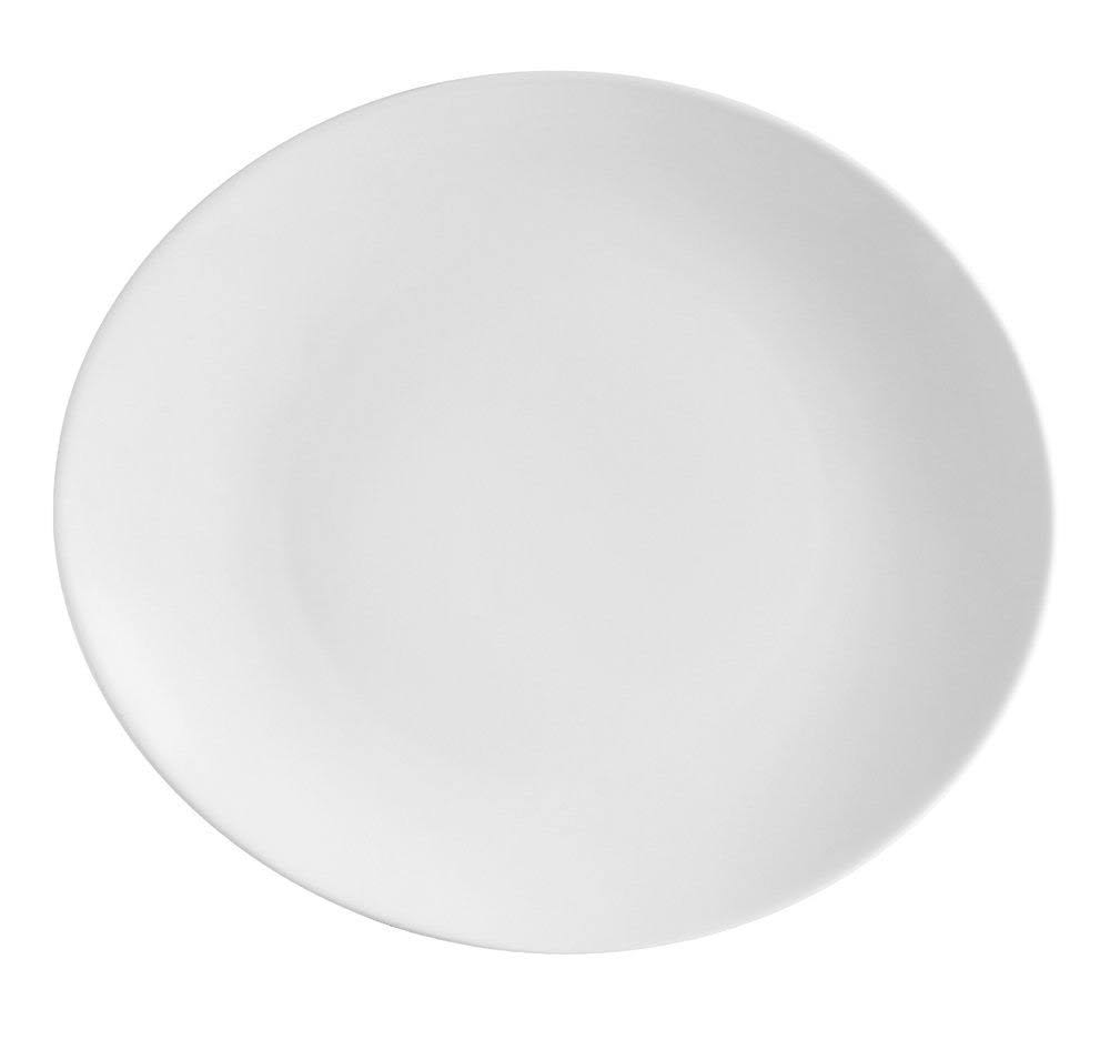 Super White Porcelain Oval Platter, Box of 12 E9801