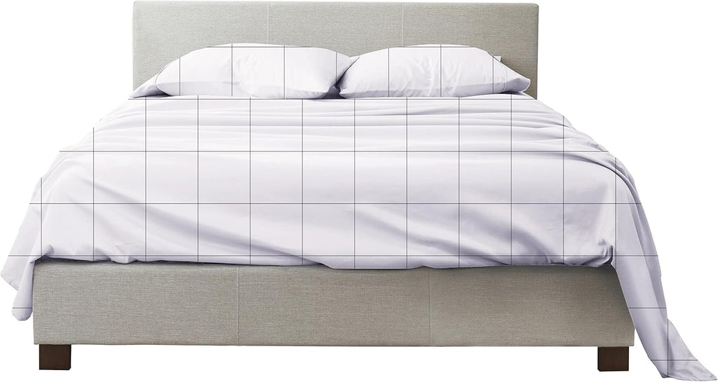 Ivory California King Size 4 Pcs Bed Sheets Set T70419