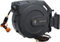 Retractable Wall Mounted Garden Hose Reel, 5/8" x 115+5 ft, Automatic Rewind K2436