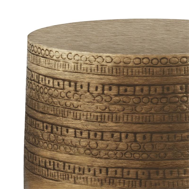 Antique Gold Metal Accent Table R109415