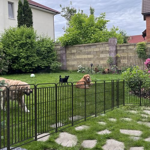 Heavy Duty 12 Panels Dog Playpen 47" Height Snowy Black C2616