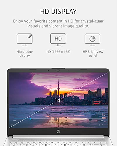 14-inch Laptop, Intel Celeron N4020, 4 GB RAM, 64 GB Storage, Windows 11 Home Y329306