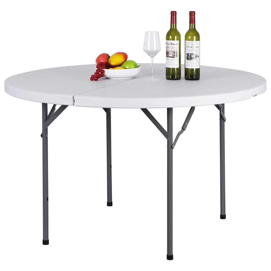 Black Round Foldable Plastic Table P4153