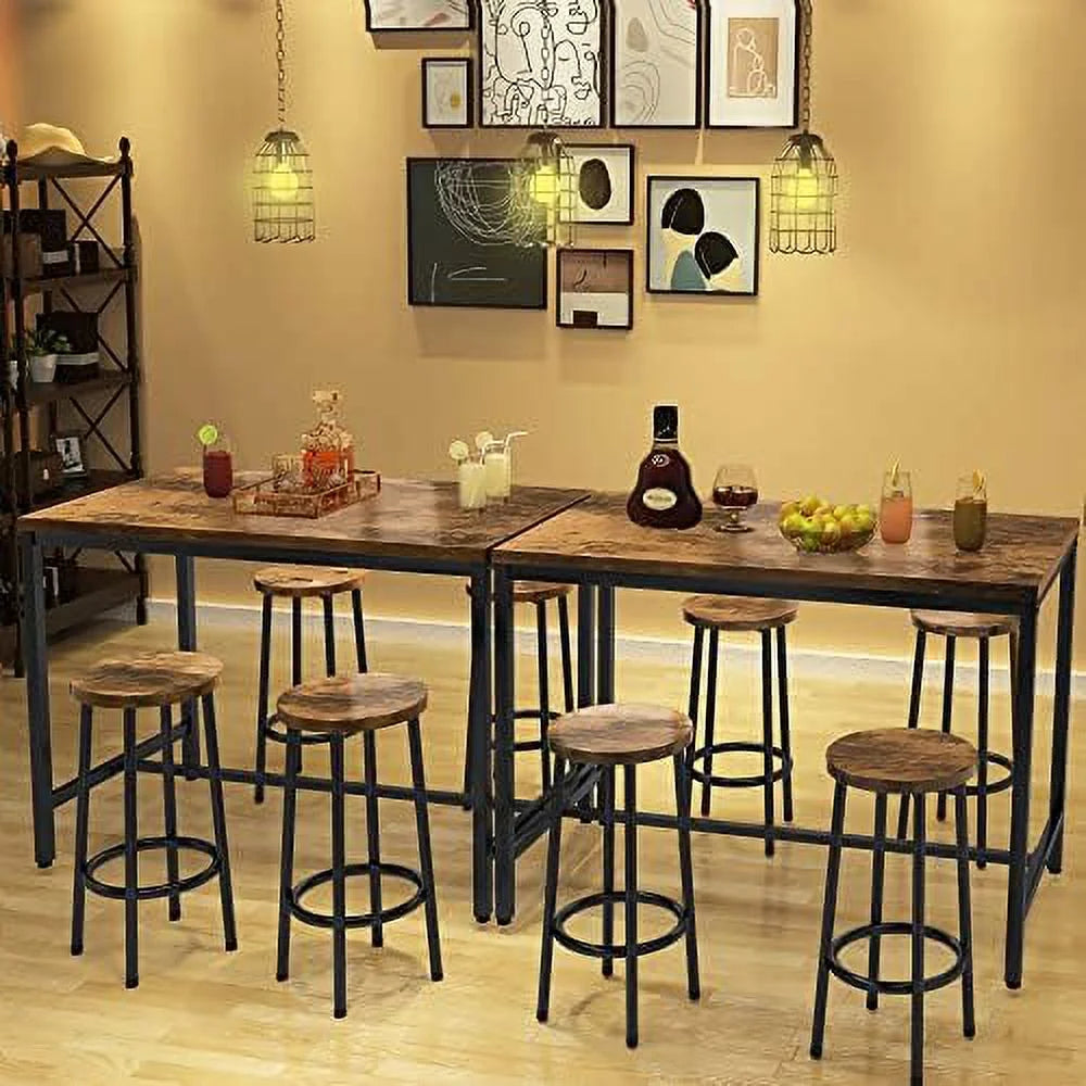 3 Pieces Dining Set Kitchen Table and Chairs for 2 White Beige Q68289