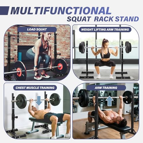 Adjustable Steel Squat Rack Pair 41"-66" N992