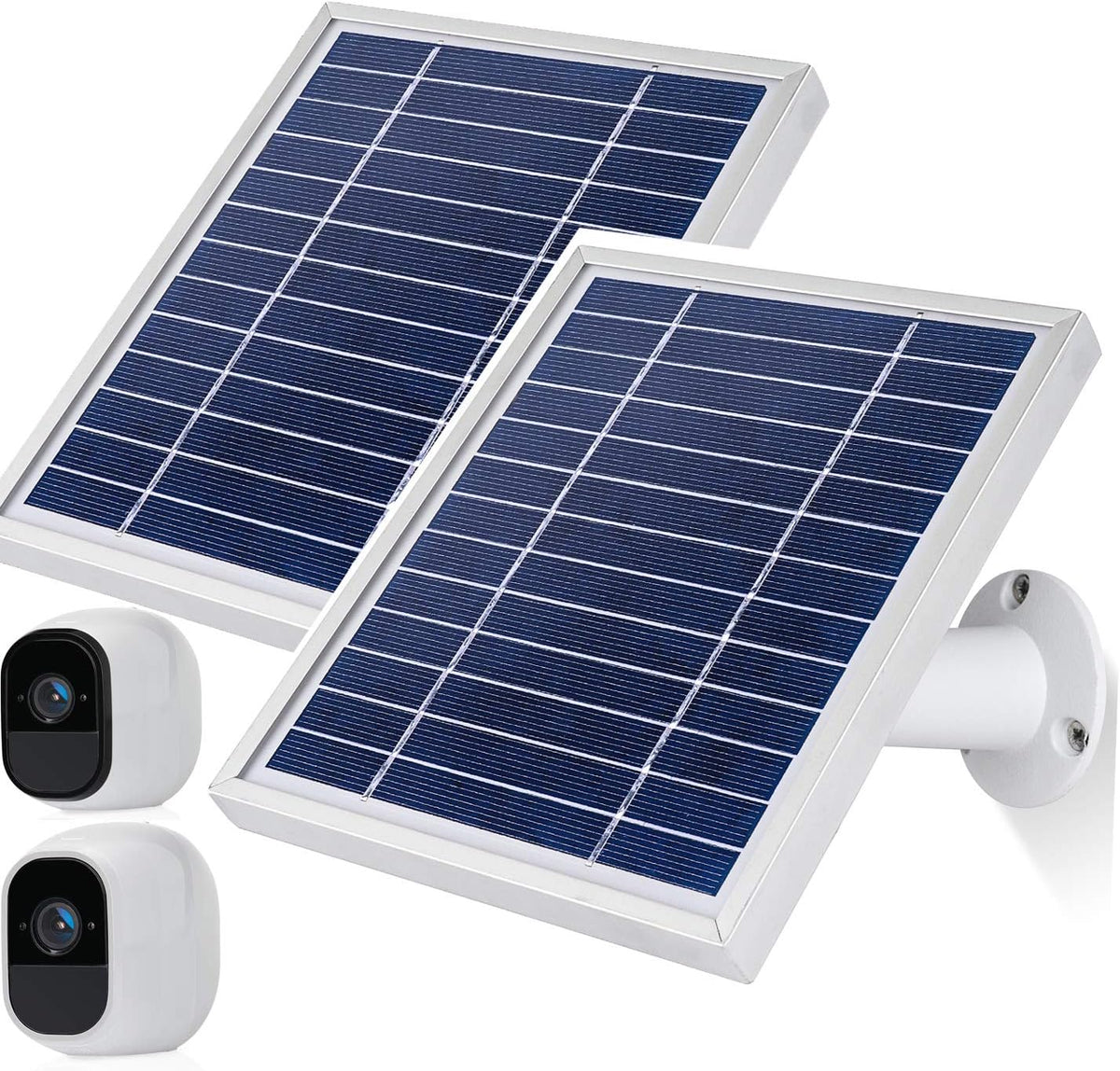 Solar Panel with Power Cable and Adjustable Mount 2 Pack U5049