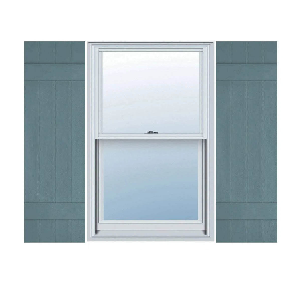 Board-n-Batten Shutters with Shutter-Loks H251