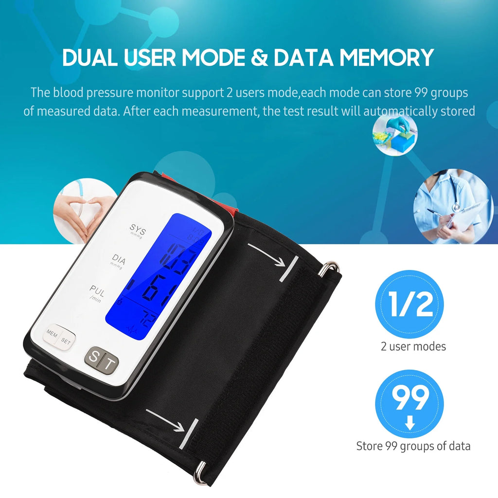 Automatic Upper Arm BP Cuff with 3.2-inch LCD Display J542519