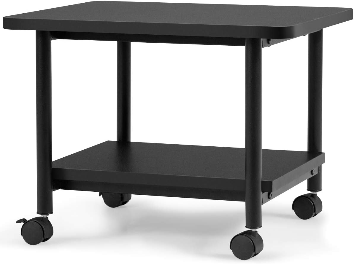 3-Tier Adjustable Rolling Printer Stand with 2 Storage Shelves N175152