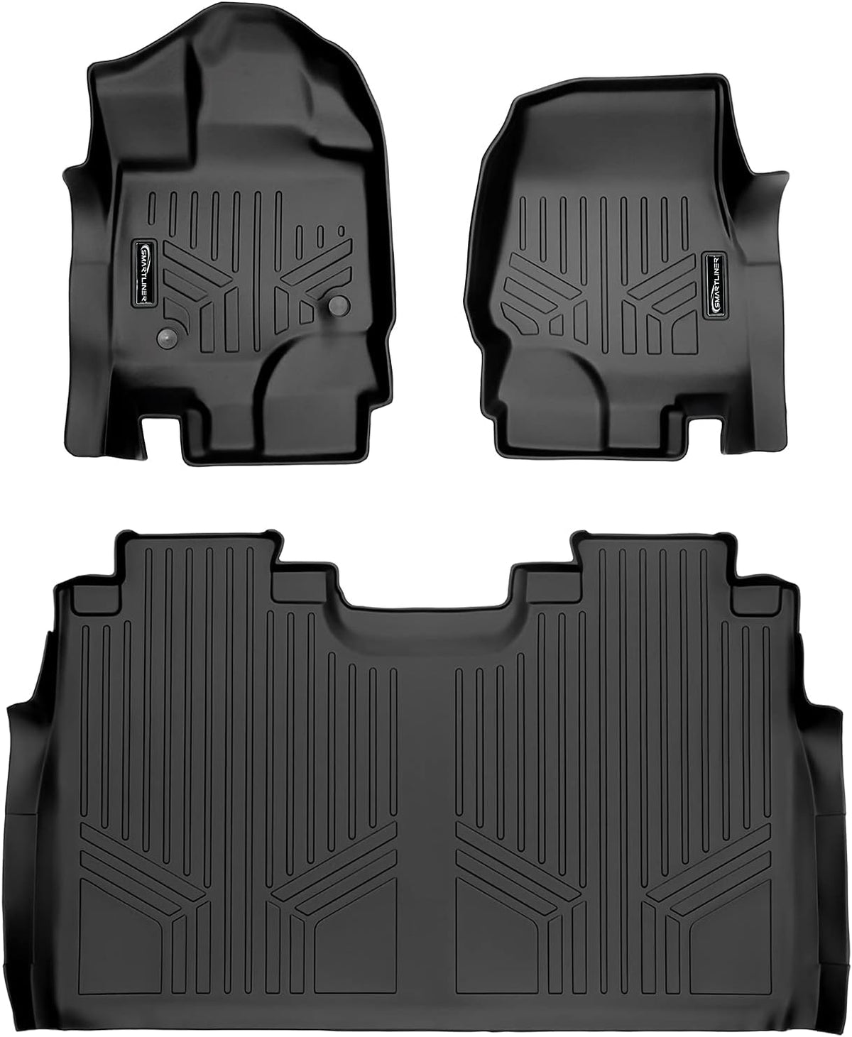 Custom Fit Floor Mats 2 Row Liner Set Black R54536