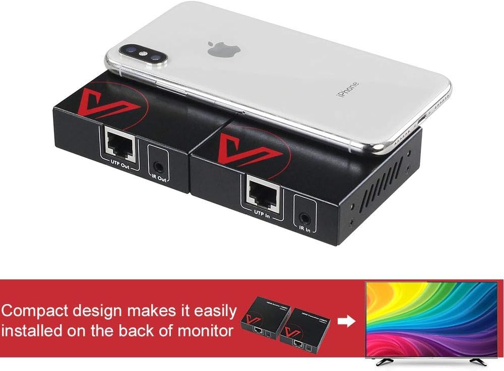 HDMI Extender over Cat5e/6/6a/7 up to 1080P@60Hz 164ft with IR Remote Control G30489