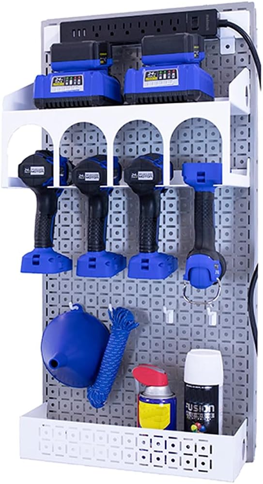 Black Metal Pegboard Organization System V81442
