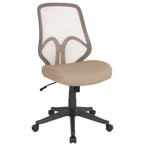 Light Brown Mesh Office Desk Chair Q146821