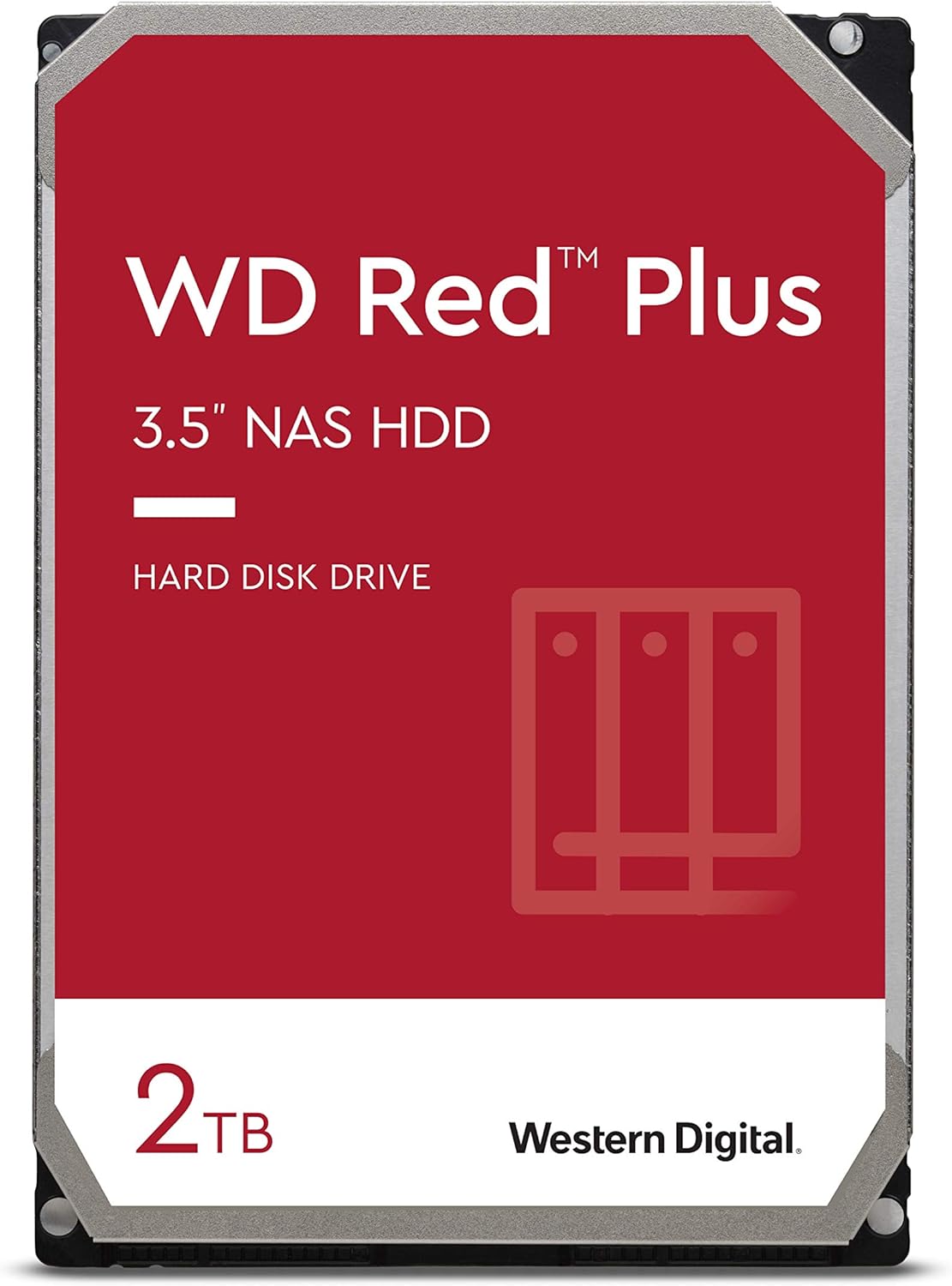 8TB WD Red Plus NAS Internal Hard Drive HDD - 5400 RPM, SATA 6 Gb/s, CMR, 256 MB Cache, 3.5 B8600