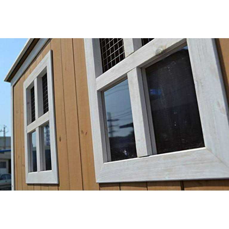 Large Wood Chicken Coop 4-8 Chickens 4 Nesting Box R567