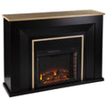 Black/Natural Electric Fireplace V22592