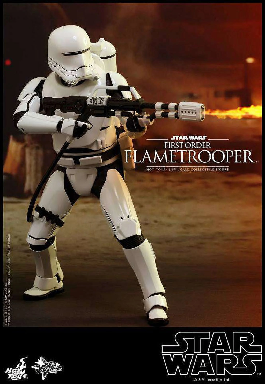 1:6 Scale First Order Flame Trooper Figure O61942