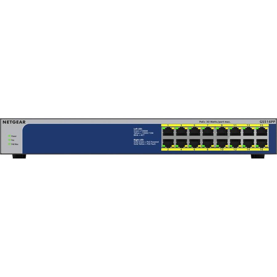 16 PoE+ Ethernet Ports Unmanaged Switch R337
