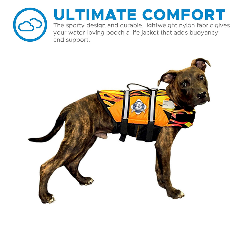 Doggy Life Jacket S Flames R104