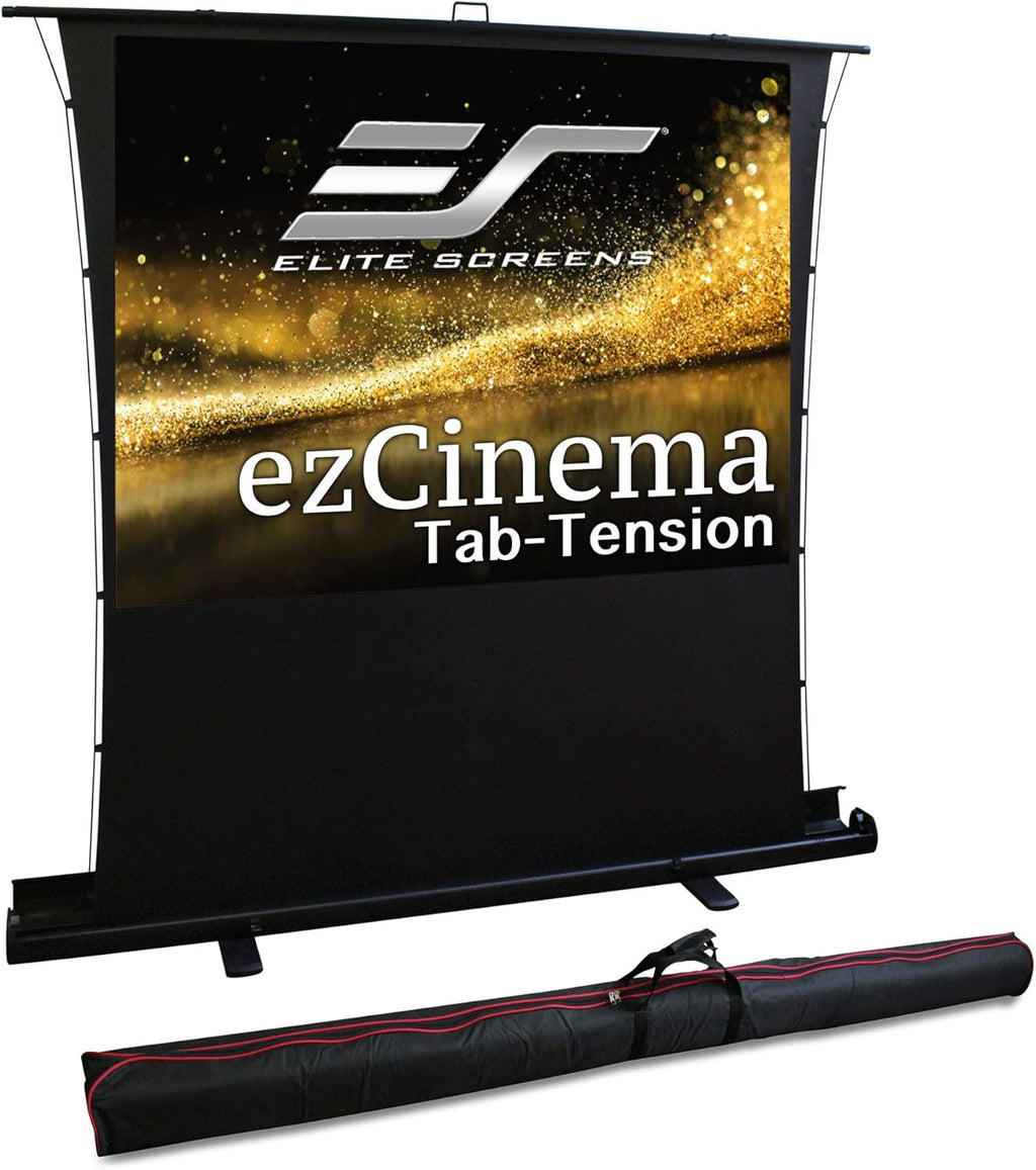 84-inch 16:9 Manual Floor Pull Up Projector Screen with Carrying Bag T177