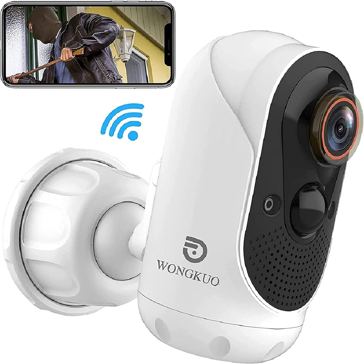 Solar Security Camera Outdoor Wireless 170° Wide View Battery Powered WiFi Night Vision Motion Sensor 2-Way Talk Waterproof U4827