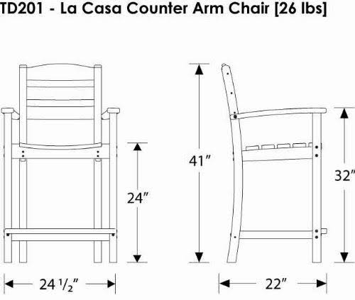 Green Counter Arm Chair R4340
