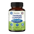 Iodine Thyroid Supplement with L Tyrosine Bladderwrack Kelp Selenium Ashwagandha 120 Capsules S2577