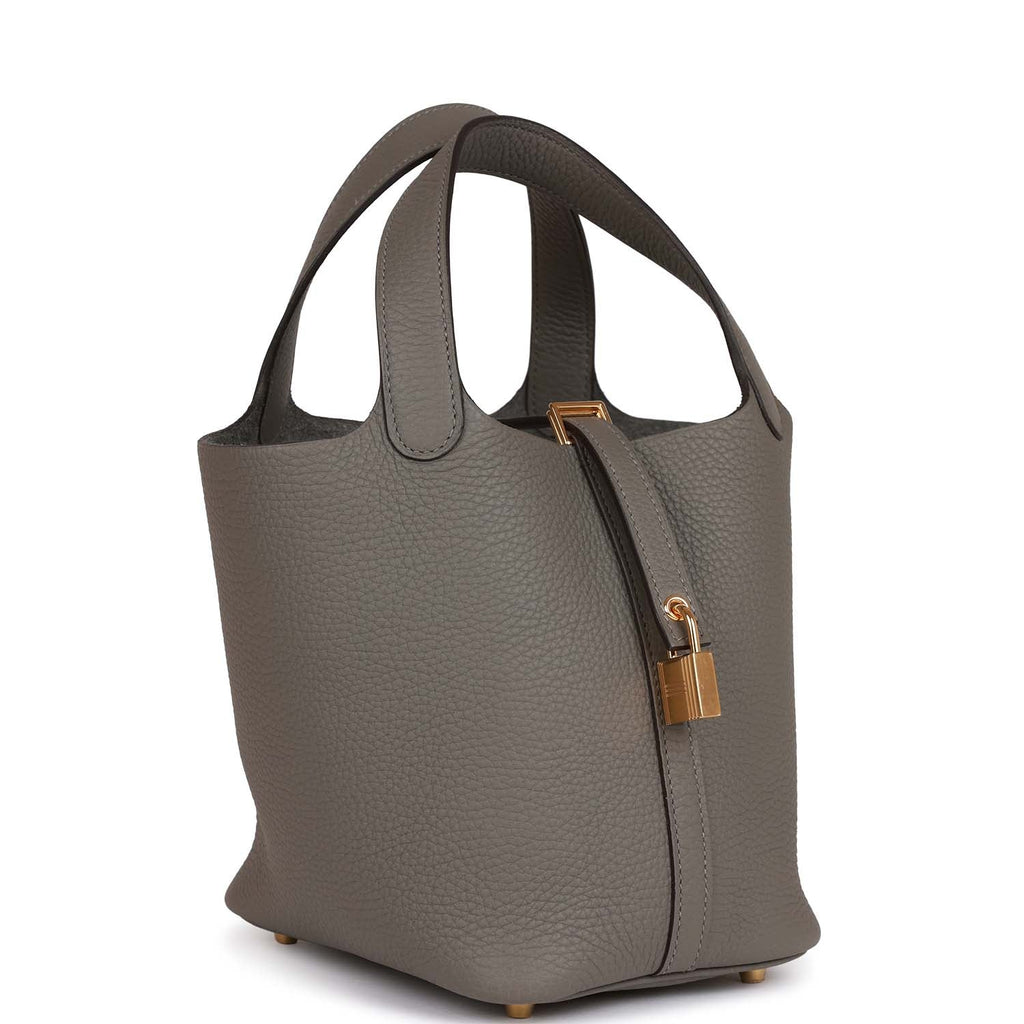 18 Clemence Leather Bucket Bag F85971