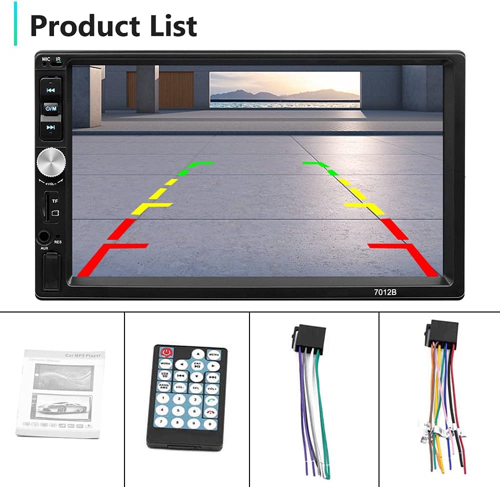 7 Inch Double Din Bluetooth Car Stereo Touch Screen C13317