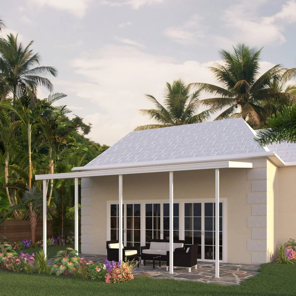 White Aluminum Patio Cover A736873