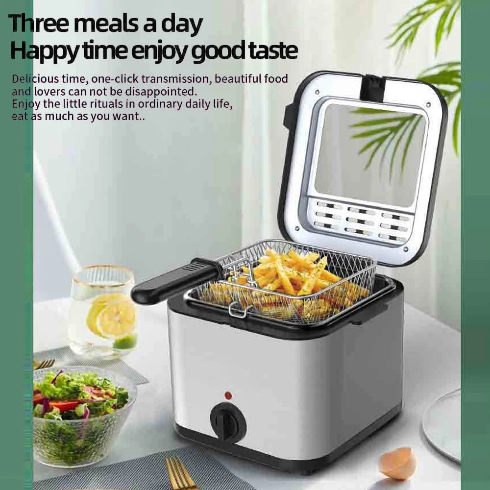 2.5L 1000W Stainless Steel Electric Fryer V8895