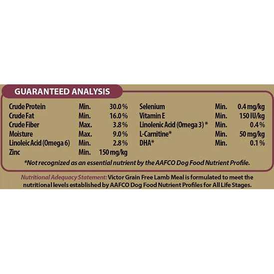 Grain Free Lamb Meal Dry Dog Food Z119