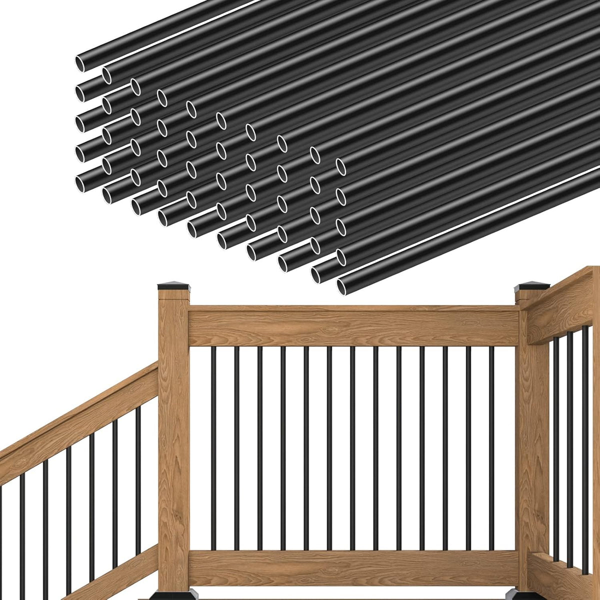 50 Pack 26" x 3/4" Aluminum Deck Balusters U110