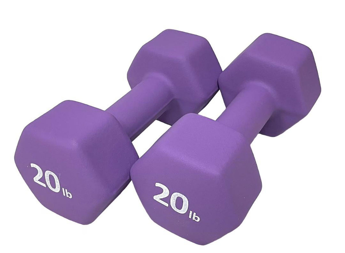 Neoprene 20LB Hex Dumbbell Hand Weights Set of 2 Y386117