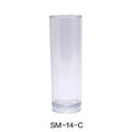 Clear 14 oz Plastic Stemware Glass Pack of 24 A496